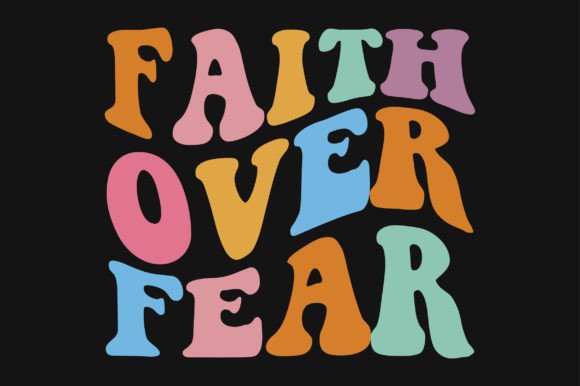 Faith Over Fear Retro Wavy SVG: A Designer's Review