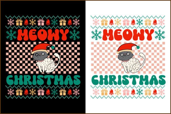 Meowy Christmas: A Retro SVG Review for Embroidery