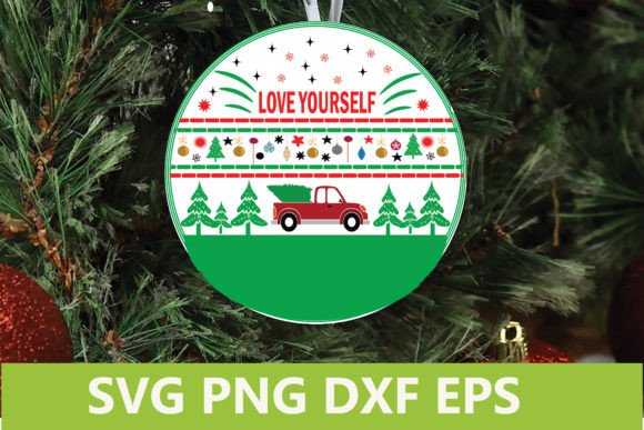 Review: Christmas Sign SVG - Love Yourself for Holiday Stitching