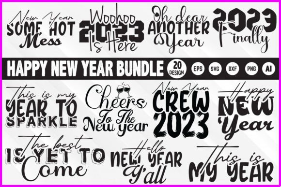 Reviewing the Happy New Year 2023 T-shirt SVG Design for Embroidery
